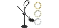 5 Core 6 Inch Ring Light with Phone Mount Dimmable Selfie Led Circle Lights - Ring Mob St