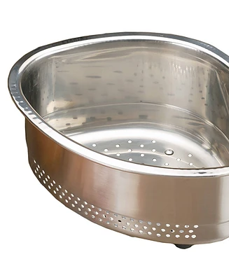 Rsvp International Endurance Pierced Stainless Steel 9"x7"x5" In-Sink Corner Basket