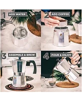 Grosche Grind Brew Duo: Milano Moka Pot Bremen Burr Grinder