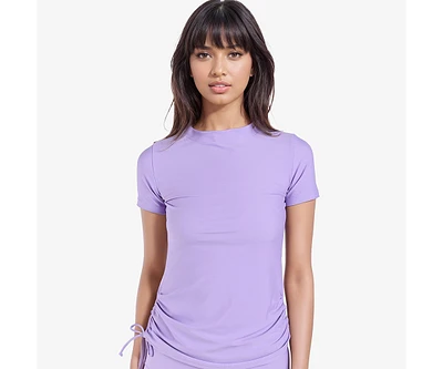 Calypsa Women's Mock Neck Adele Swim Top