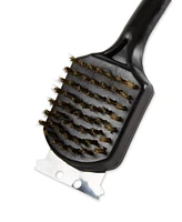 Rsvp International Bbq Stainless Steel Rosewood 19.5" Grill Brush