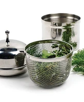 Rsvp International Stainless Steel 3" x 3" x 4" Floating Spice Ball