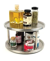 Rsvp International Endurance Stainless Steel 10.5" D x 6" H Two-Tier Lazy Susan