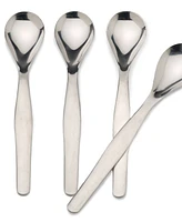 Rsvp International Endurance Stainless Steel 4 Piece 6" Egg Spoon Set