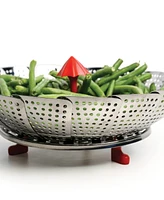 Rsvp International Endurance Stainless Steel Silicone 12" Umbrella Steam Basket