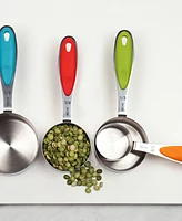 Rsvp International Endurance Stainless Steel 5 Piece Measuring Cup Set - Color Handles