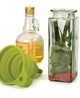 Rsvp International Silicone 5.25" D Collapsible Green Funnel