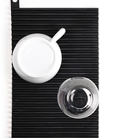 Rsvp International Silicone 12x7" Black Sink Mat/Hot pad