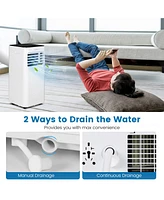 Costway 10000 Btu Portable Air Conditioner 4-in-1 Ac with Cool Fan Humidifier Sleep Mode