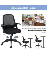 Costway Mesh Office Chair Adjustable Rolling Computer Desk