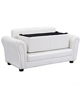 Costway White Kids Sofa Armrest Chair Couch Lounge Birthday Gift