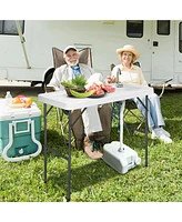 Costway Folding Fish Table Hunting Clean Cutting Camping Sink Faucet