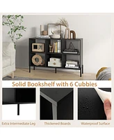 6 Cube Storage Shelf Organizer Bookcase Square Cubby Cabinet Bedroom