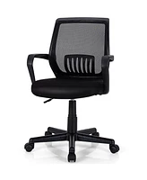 Costway Mid-Back Mesh Chair Height Adjustable Executive Chair