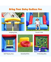 Inflatable Bounce House Castle Slide Bouncer Shooting Net