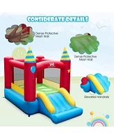 Costway Inflatable Bounce Castle Kids Jumping Bouncer Indoor Outdoor Blower Excluded