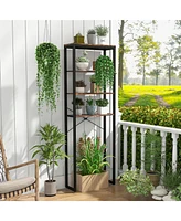 Costway 4-Tier Over the Toilet Storage Rack Freestanding Bathroom Organizer