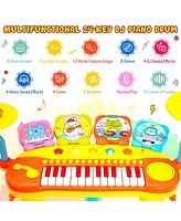 24 Key Dj Piano Keyboard Drum Toy Music Instrument w/MP3 Microphone Cymbal