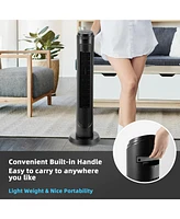 Costway 40''Tower Fan with Remote 75 Degree Oscillating Fan w/ 3 Wind Modes & 4 Wind Speeds