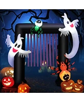 Costway 7.5FT Halloween Inflatable Archway Blow-up Festive Decoration for Backyard Porch