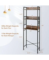 Costway 3-Tier Over-The-Toilet Storage Rack Bathroom Organizer Space Saver