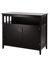 Costway Modern Kitchen Storage 36" Height Cabinet Buffet Server Table