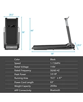 Costway 3HP Folding Treadmill Compact Walking Jogging Machine
