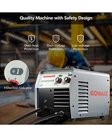 Costway Mig Welder Gasless Flux Core Welding Machine120V Igbt w/Welding Gun&Earth Clamp