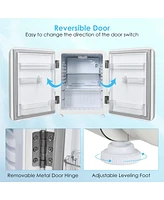 Costway 2.4 Cu.Ft. Compact Refrigerator Reversible Door Auto Defrost Mini Fridge