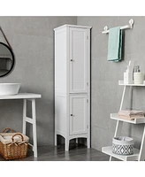Costway Freestanding Bathroom Storage Cabinet Linen Tower Kitchen Living Room