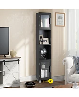 Costway 71'' Tall Tower Bathroom Storage Cabinet Organizer Display Shelves Bedroom