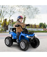 Slickblue 12V Kids Ride On Atv 4 Wheeler with MP3 and Headlights