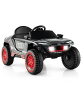 Slickblue Licensed Audi Kids Ride On E-tron Racing Car-Grey