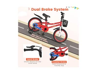 Slickblue 16 Inch Kids Bike with Removable Training Wheels