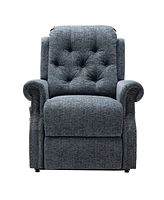 Mondawe Power Recliner Chair Chenille Knit Fabric Upholstered Powered Reclining Massage with 8-Point