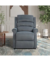 Mondawe Chenille Fabric Power Lift Recliner Chair for Elderly with 8-Point Massage and Remote Control