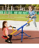 Slickblue 360°Rotation Kids Seesaw Swivel Teeter Totter Playground Equipment