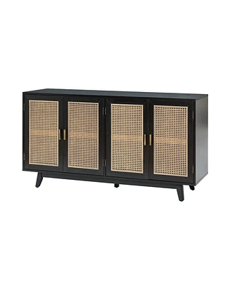 Hulala Home Byblis Rattan Tv Stand for TVs up to 65"