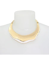 Robert Lee Morris Soho White Molten Patina Collar Necklace