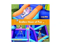 Slickblue Kids Inflatable Bounce House Aliens Jumping Castle Without Blower