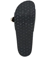 Madden Girl Brookk Buckled Footbed Slide Flat Sandals