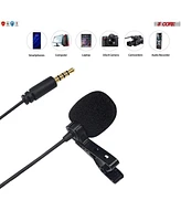 5 Core Lavalier Microphone Clip On • Professional Grade 3.5mm Lapel Mic • Omnidirectional Lav Mic Cm 001