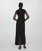 Mango Women's Long Cargo Skirt