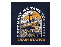 Hybrid Apparel Dont Make Me Take You Train Station Men's Short Sleeve Tee