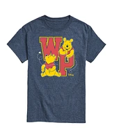 Hybrid Apparel Winnie the Pooh Collegiate Letters Men's Short Sleeve Tee