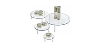 Azar Displays 4-Piece Acrylic Small Round Riser Set