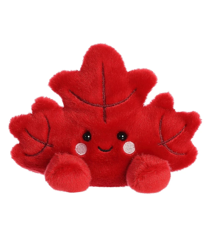 Aurora Mini Fall Maple Leaf Palm Pals Adorable Plush Toy Red 5"