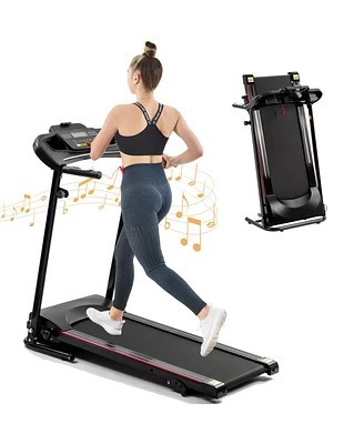 Simplie Fun Foldable Electric Treadmill with Incline and Bluetooth