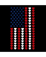 La Pop Art Girls Heart Flag Word Long Sleeve T-Shirt
