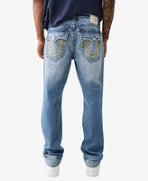 True Religion Men's Ricky Flap Rope Stitch Straight Jean